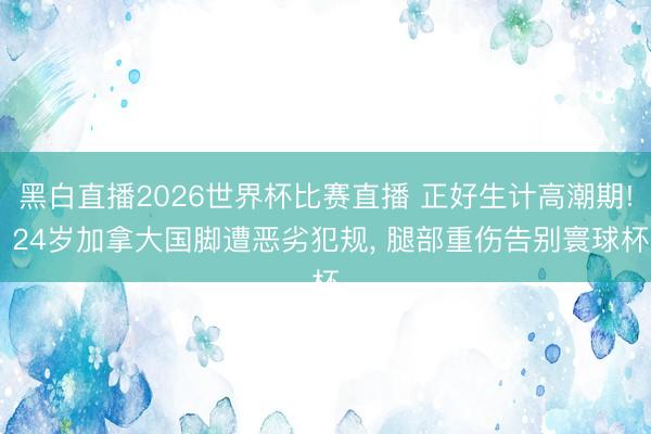 黑白直播2026世界杯比赛直播 正好生计高潮期! 24岁加拿大国脚遭恶劣犯规, 腿部重伤告别寰球杯